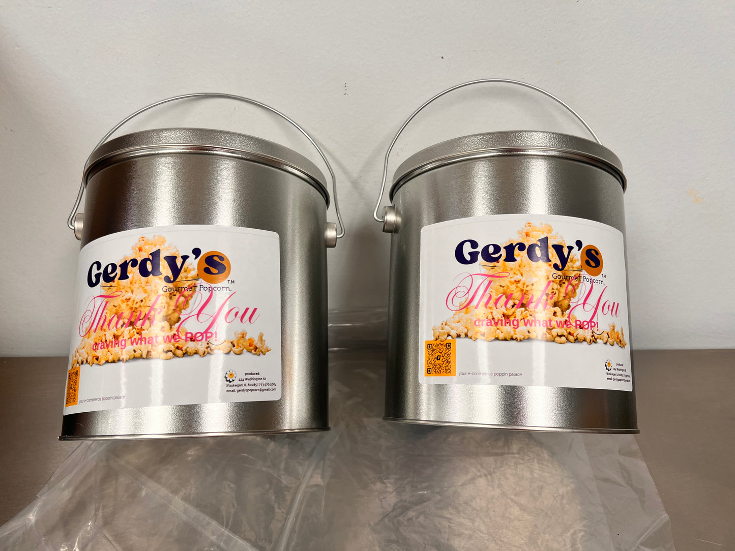 Gerdy's 1Gallon & 2Gallon Tin Cans
